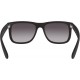 Ray-Ban RB4165 Justin Rectangular Sunglasses Rubber Black/Light Grey Gradient Dark Grey