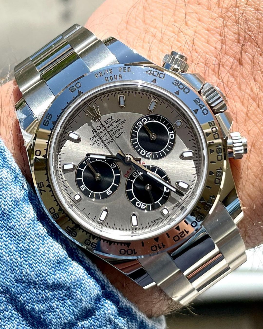 ROLEX COSMOGRAPH DAYTONA WHITE GOLD "GHOST" GREY DIAL 116509