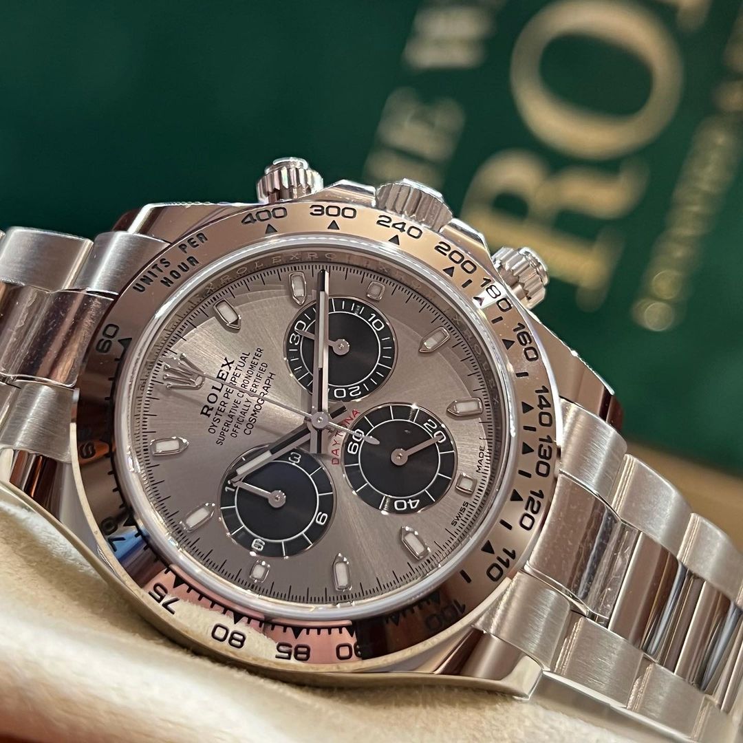 ROLEX COSMOGRAPH DAYTONA WHITE GOLD "GHOST" GREY DIAL 116509