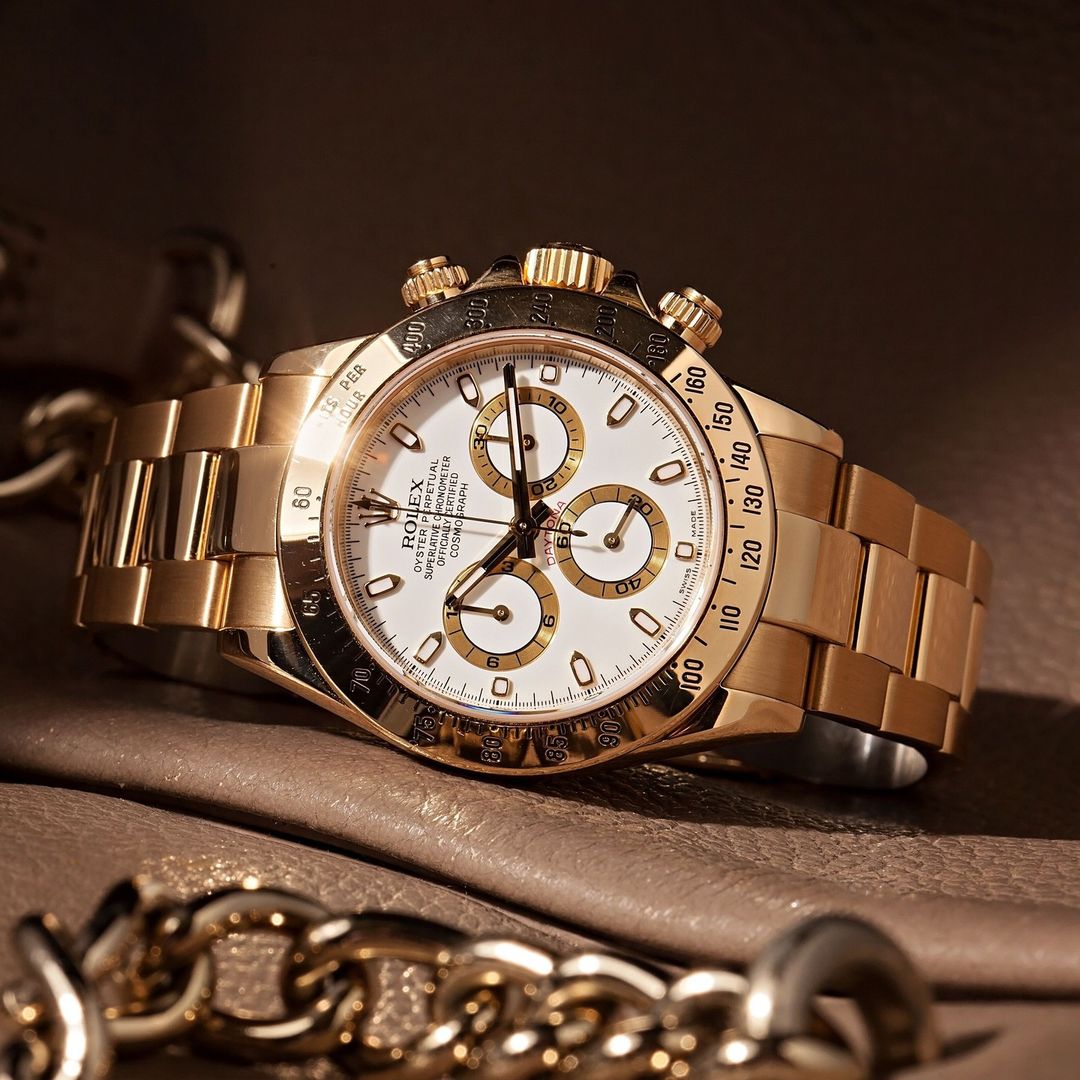 Rolex Cosmograph Daytona 116508 Series Gold White