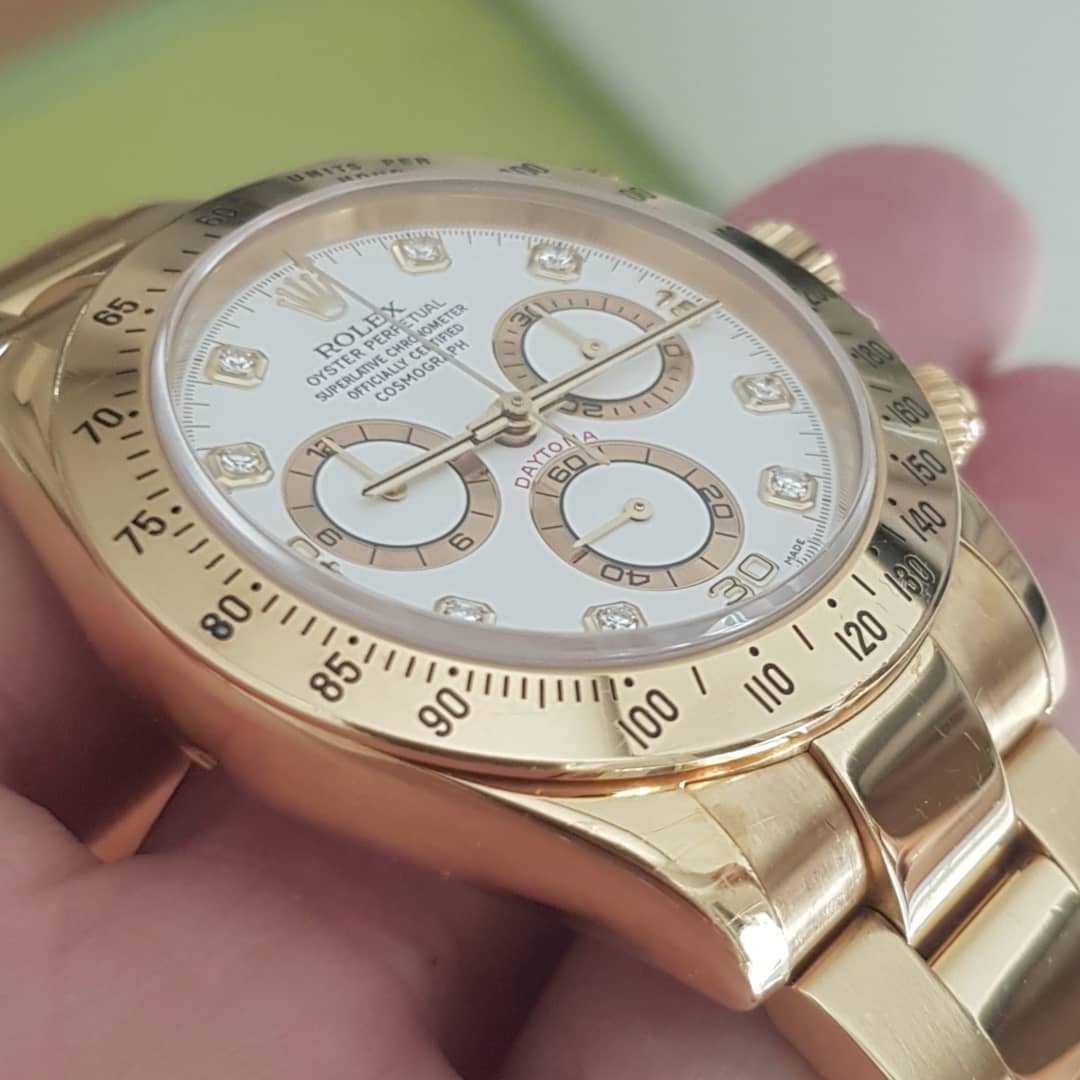 Rolex Cosmograph Daytona 116508 Series Gold White