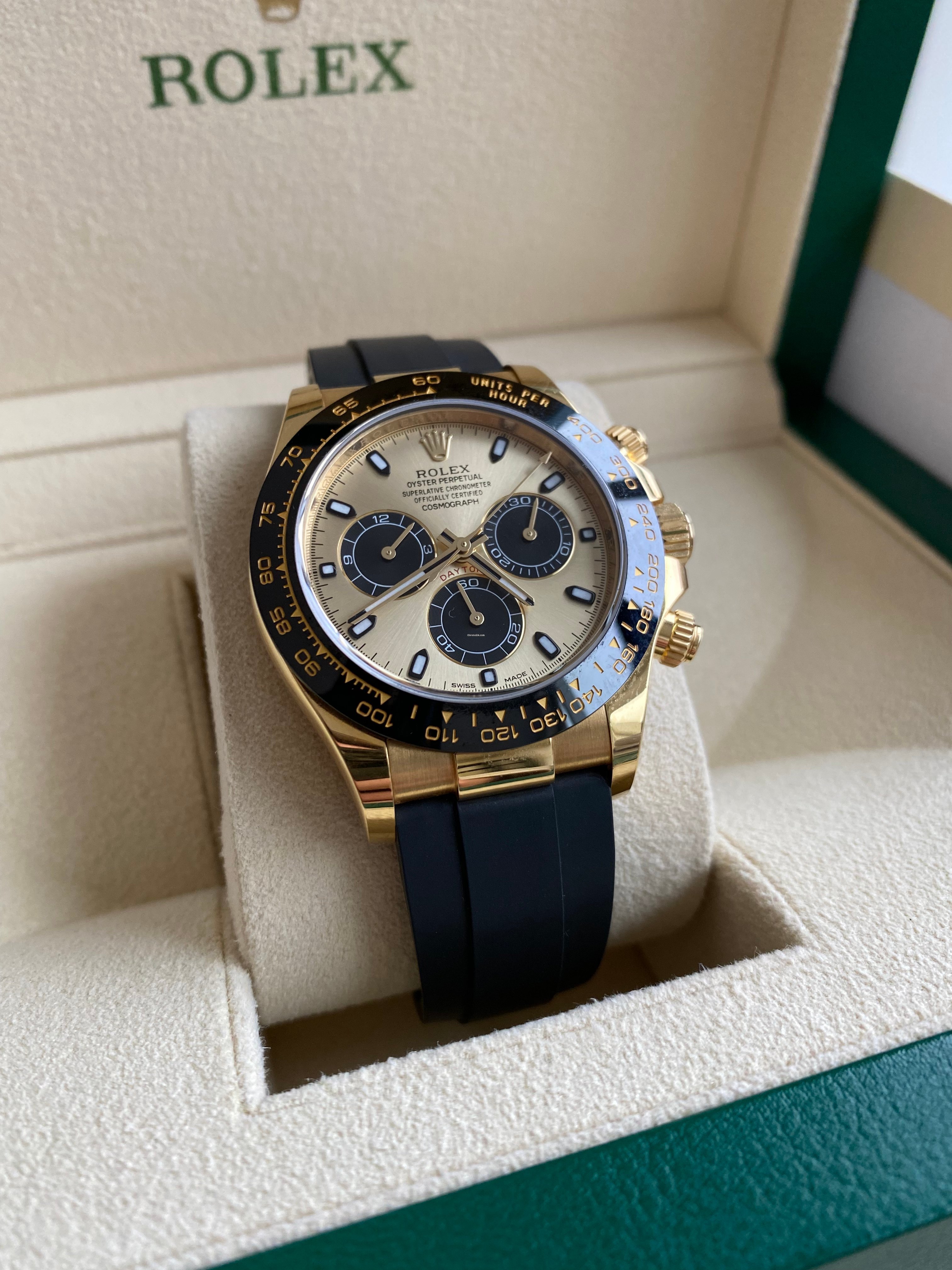 Rolex Cosmograph Daytona M116518LN Series Gold Black