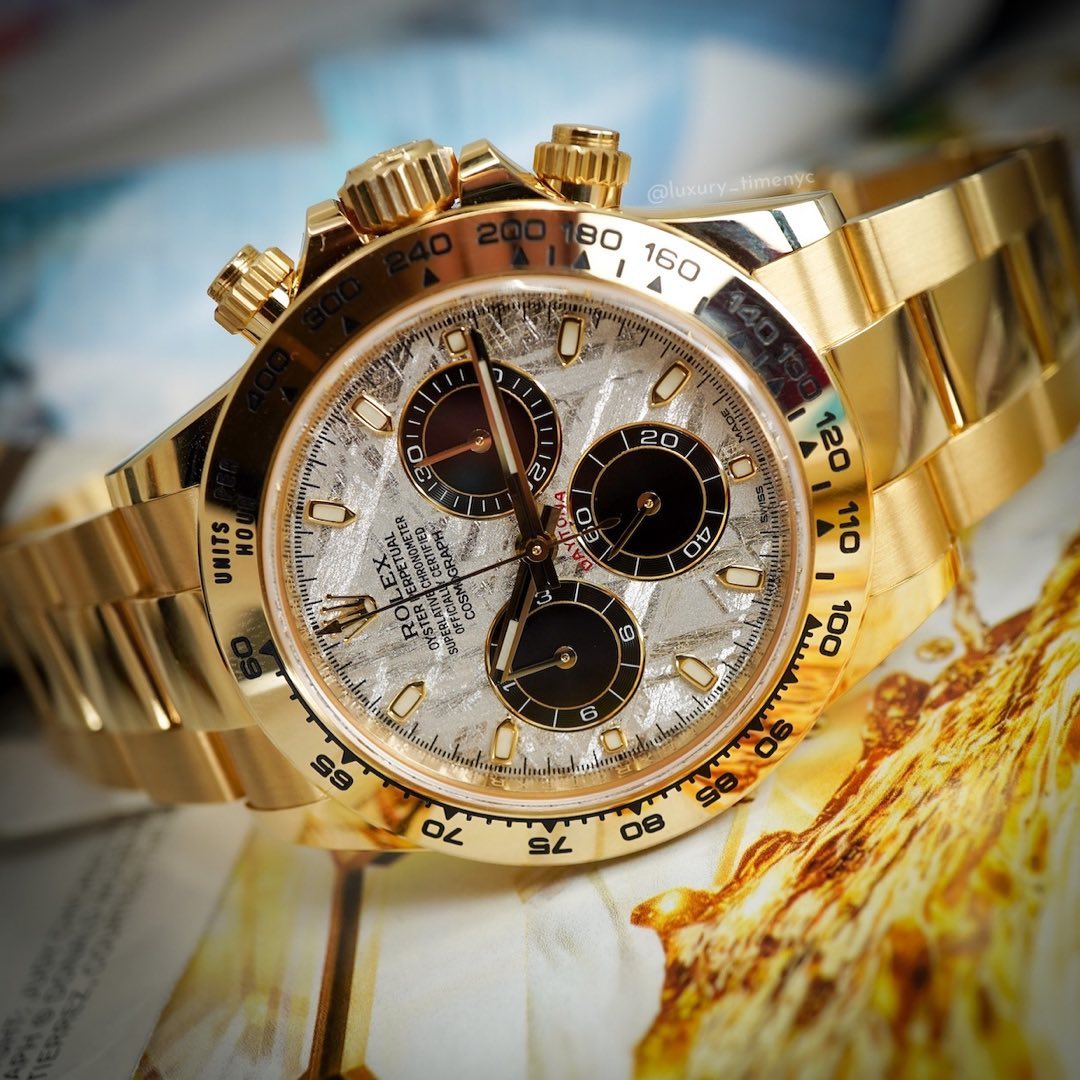 Rolex Cosmograph Daytona Yellow Gold Meteorite 116508-0015