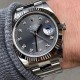 Rolex DateJust 41 Rhodium Diamond Dial 126334 Steel & 18k White Gold