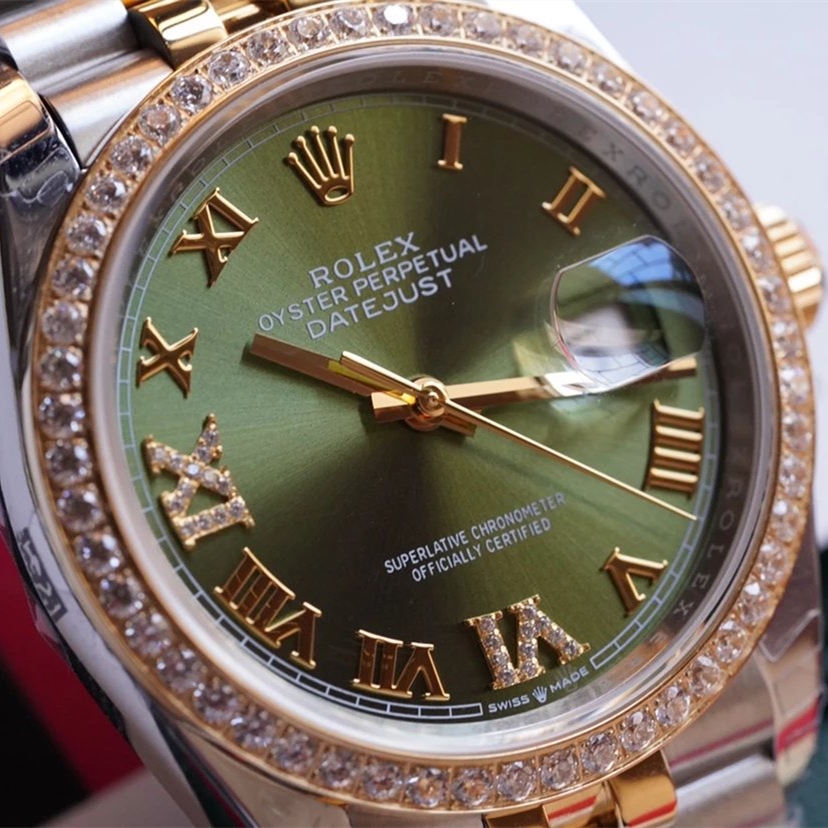 Rolex DATEJUST 36mm Oystersteel yellow gold and diamonds m126283rbr