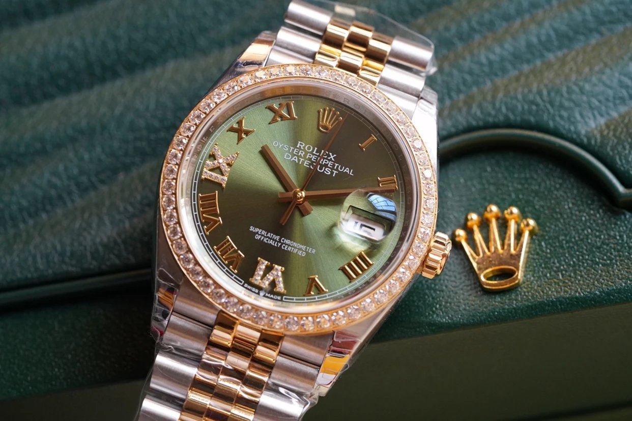 Rolex DATEJUST 36mm Oystersteel yellow gold and diamonds m126283rbr