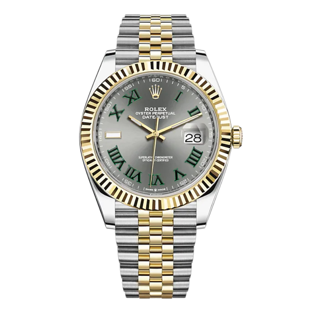 Rolex Oyster/Jubilee Perpetual Datejust 41 Two-tone Wimbledon - M126333-0020/126333-0019 Brand New