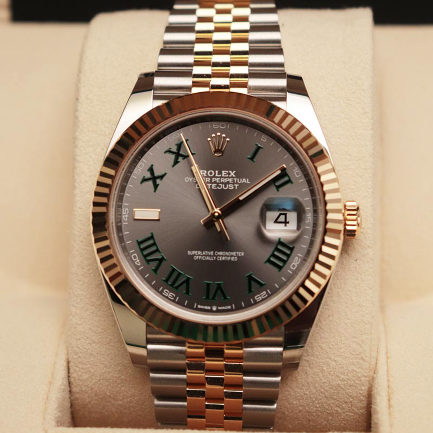 Rolex Oyster/Jubilee Perpetual Datejust 41 Two-tone Wimbledon - M126333-0020/126333-0019 Brand New