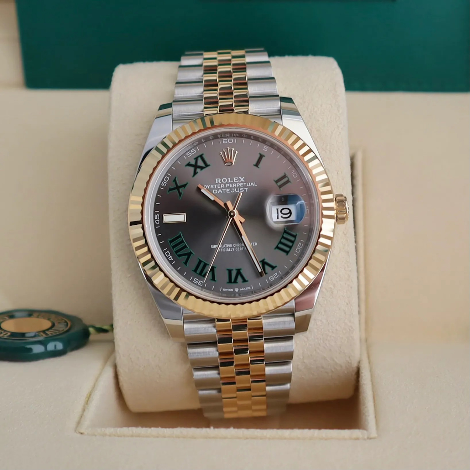 Rolex Oyster/Jubilee Perpetual Datejust 41 Two-tone Wimbledon - M126333-0020/126333-0019 Brand New