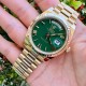 Rolex Day-Date Oyster 40 mm Yellow Gold Green Dial 228238