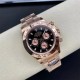 Rolex Cosmograph Daytona m116505-0008 Everose Gold 40mm Black Index Dial Watch