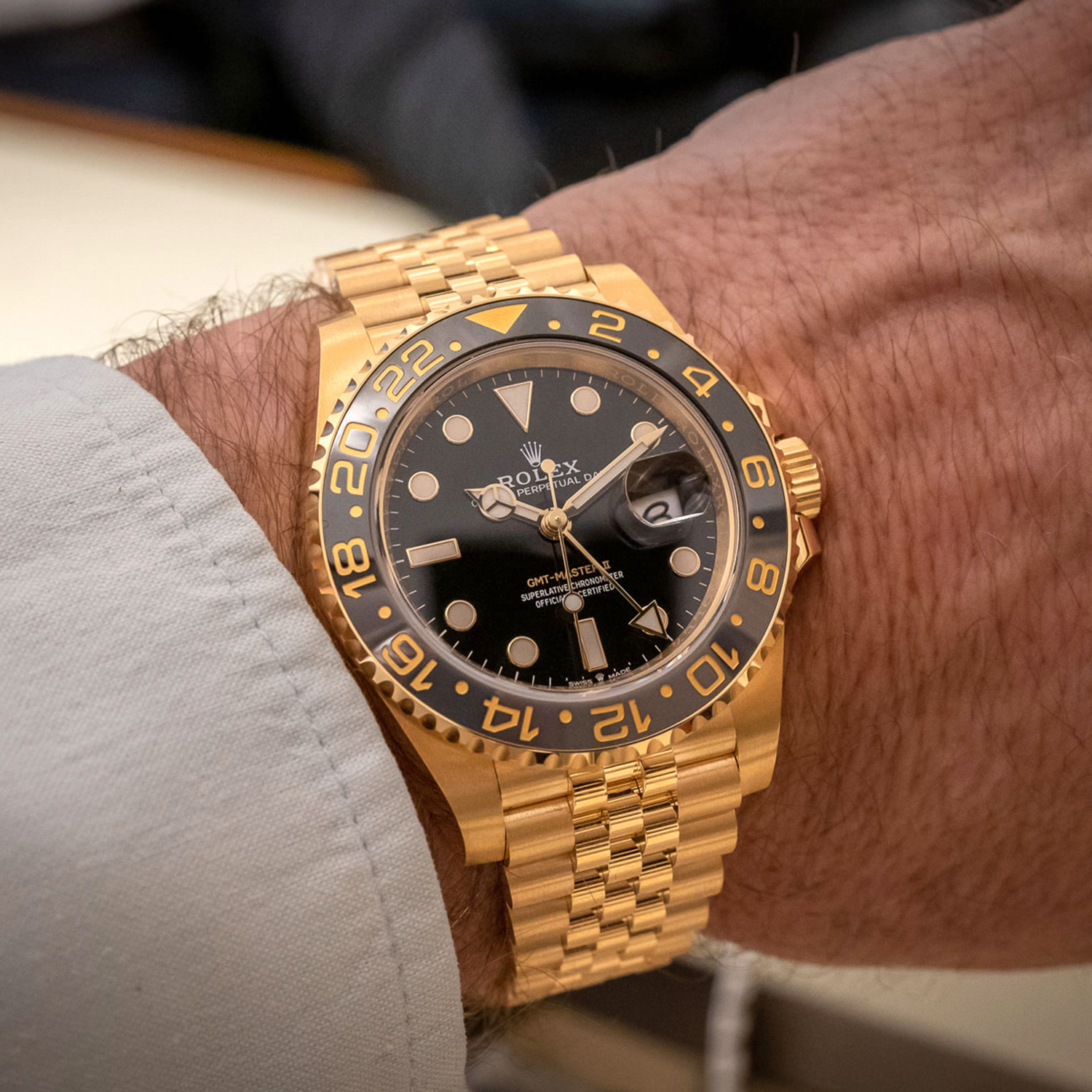 Rolex GMT-Master II NEW RELEASE 2023 Jubilee 18ct Yellow Gold 126718GRNR-0001/126713GRNR-0001