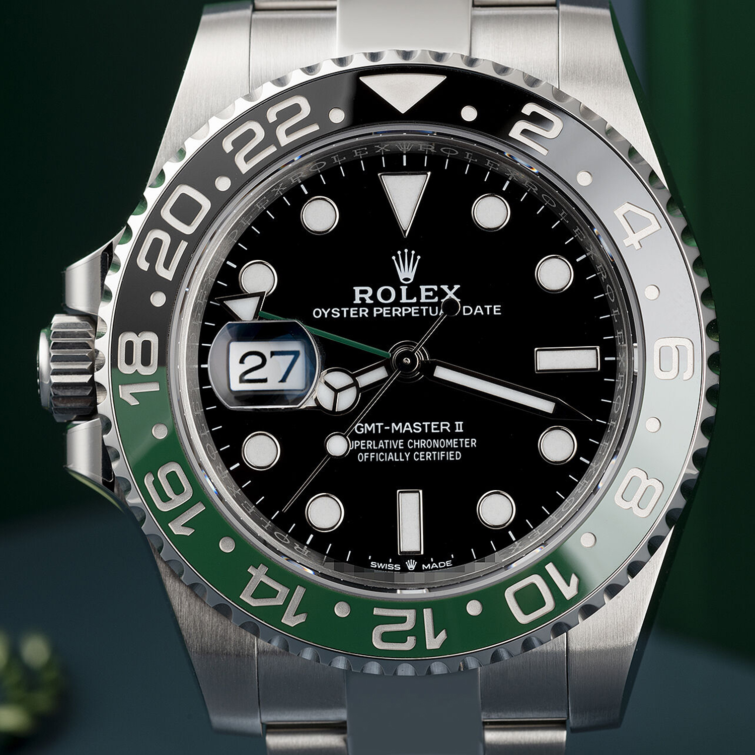 Rolex GMT-Master II Lefty Sprite Green And Black Bezel 126720VTNR-0002 Unworn