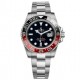 Rolex GMT Master II Silver Coke 40mm Black Red