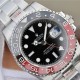 Rolex GMT Master II Silver Coke 40mm Black Red