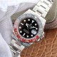 Rolex GMT Master II Silver Coke 40mm Black Red