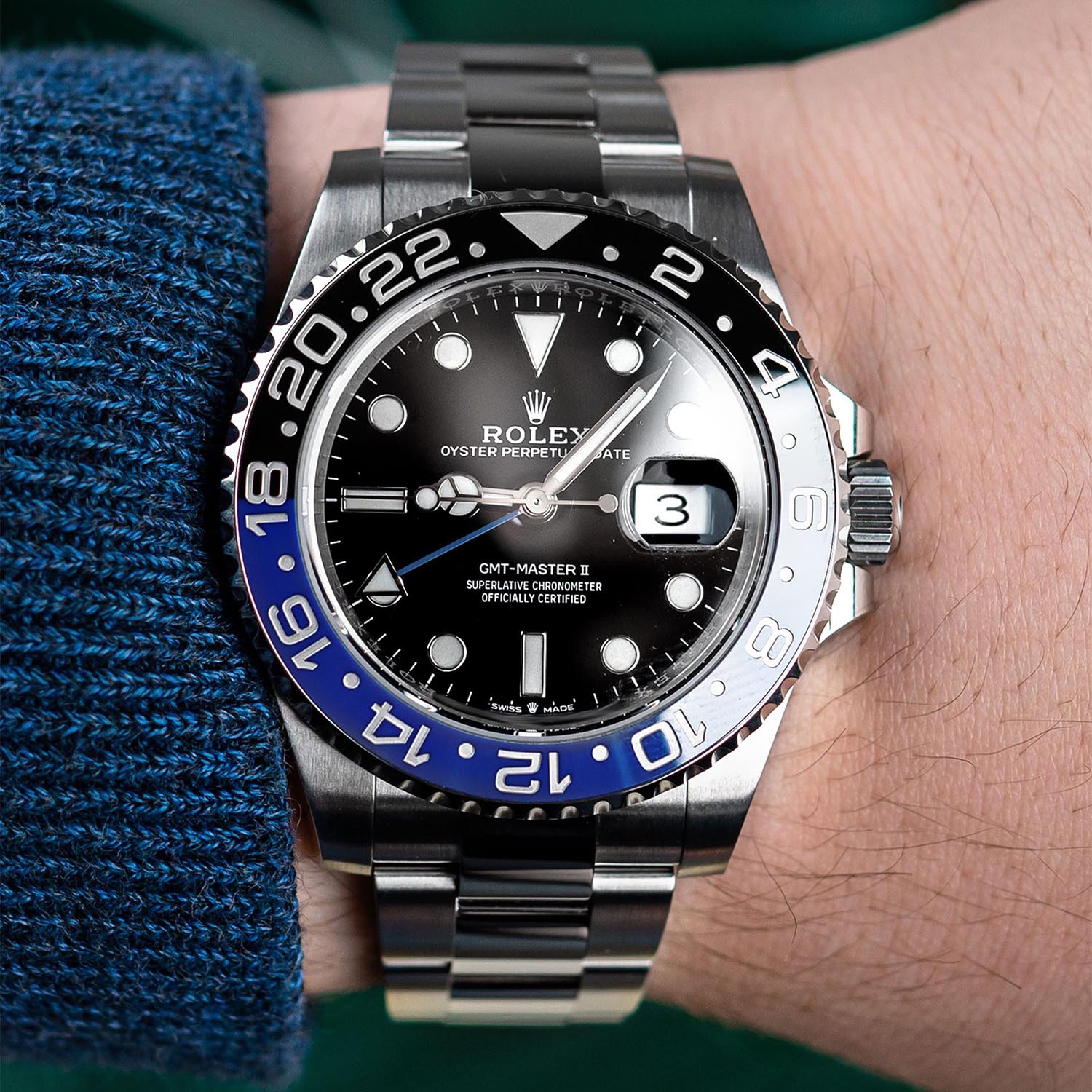 Rolex GMT-Master II 40mm Stainless Steel m126710 Series Batman & Pepsi