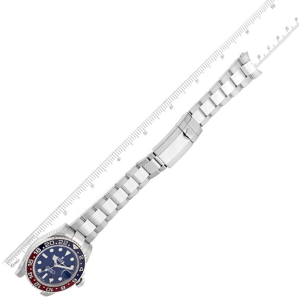 Rolex GMT Master II White Gold Pepsi Bezel Blue Dial Men's Watch m126719blro-0003