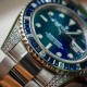 Rolex Submariner Date 116659 SABR 18K White Gold Diamonds Sapphires Unworn