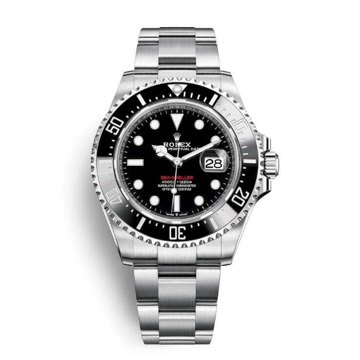 Rolex Sea Dweller Silver Black Dial 43mm