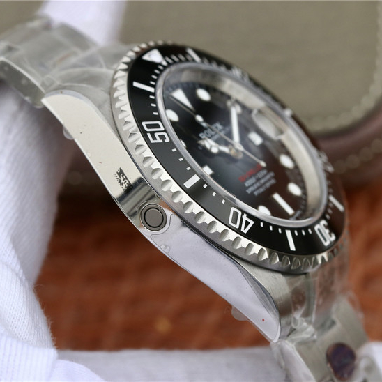 Rolex Sea Dweller Silver Black Dial 43mm