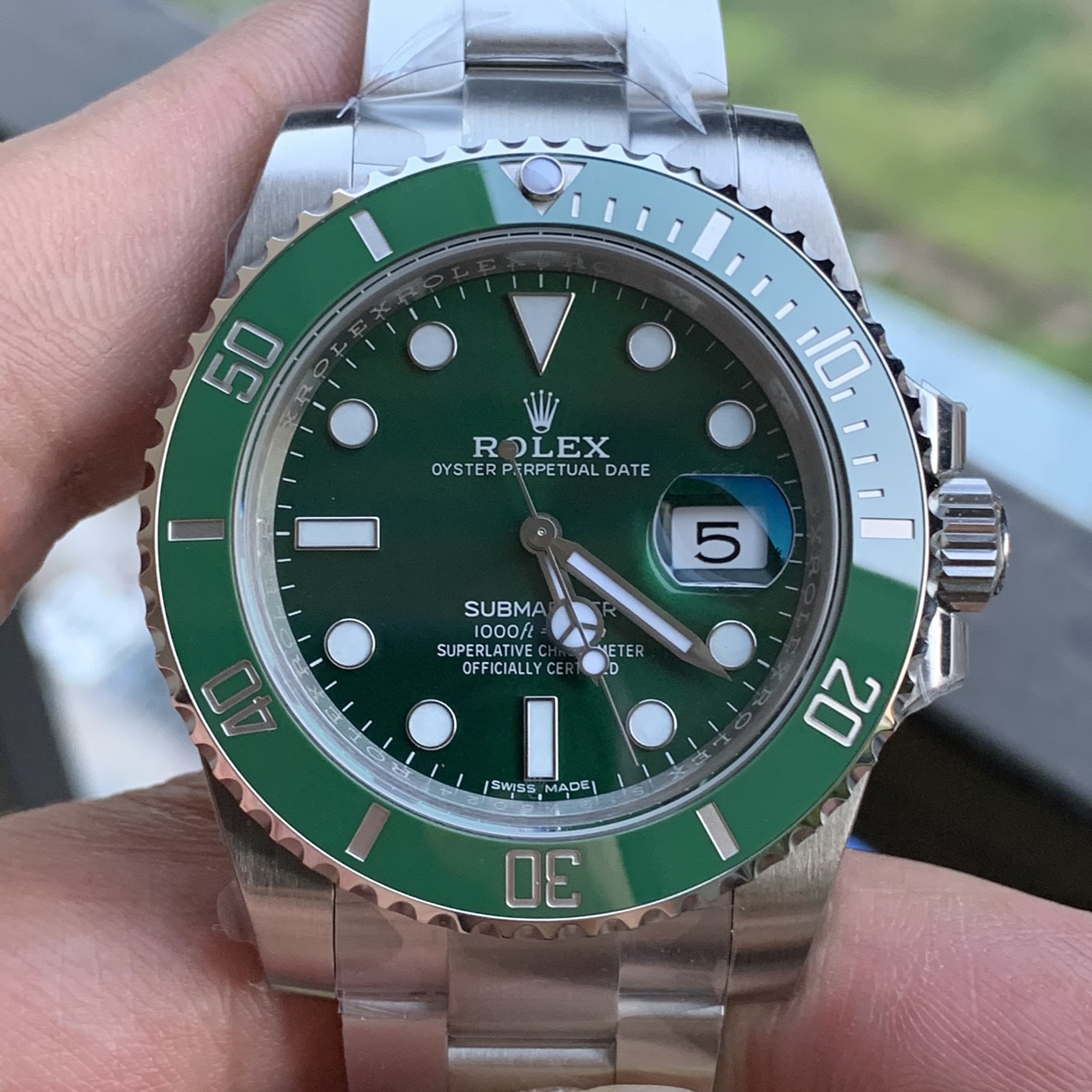 Rolex Perpetual Submariner 116610lv Series Green