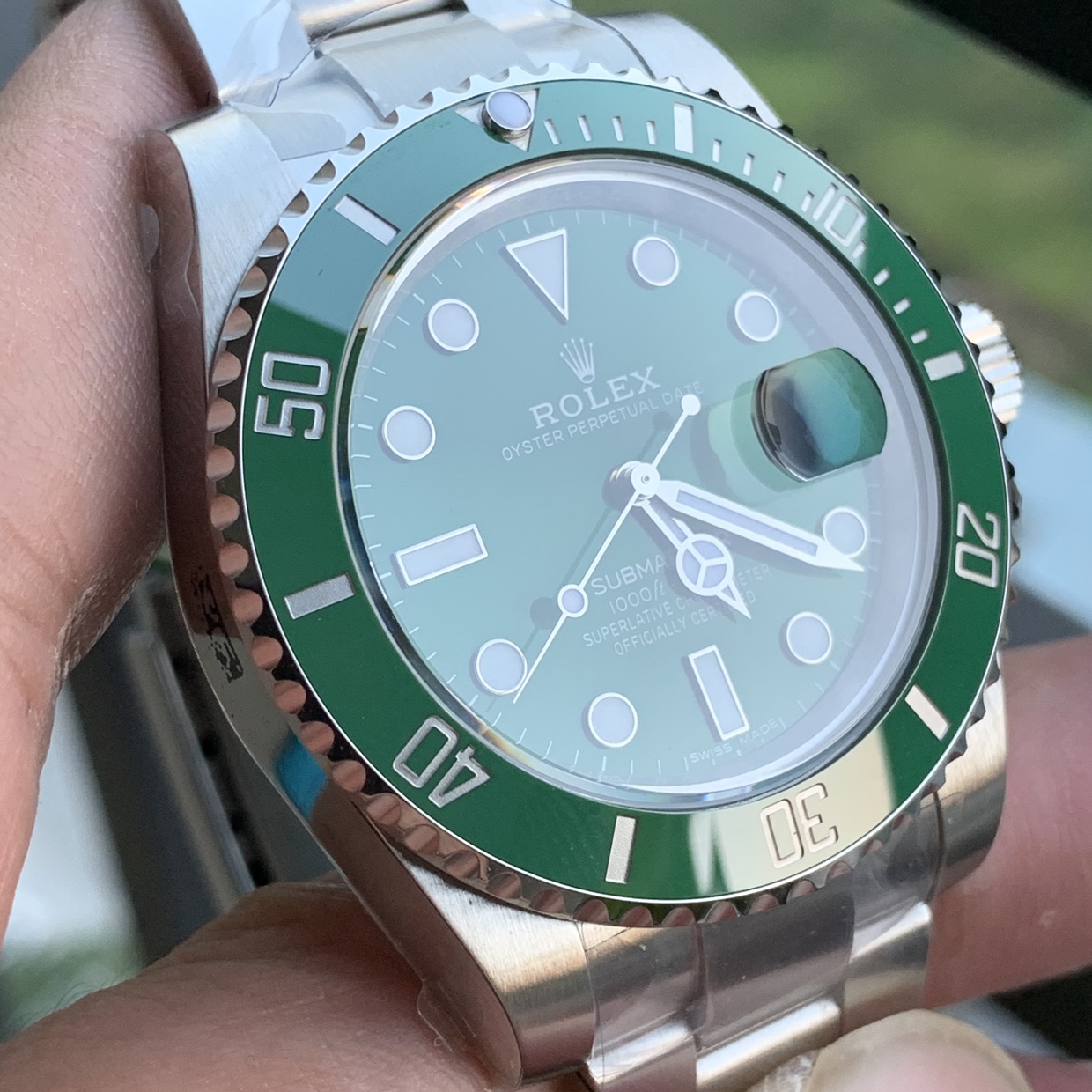 Rolex Perpetual Submariner 116610lv Series Green